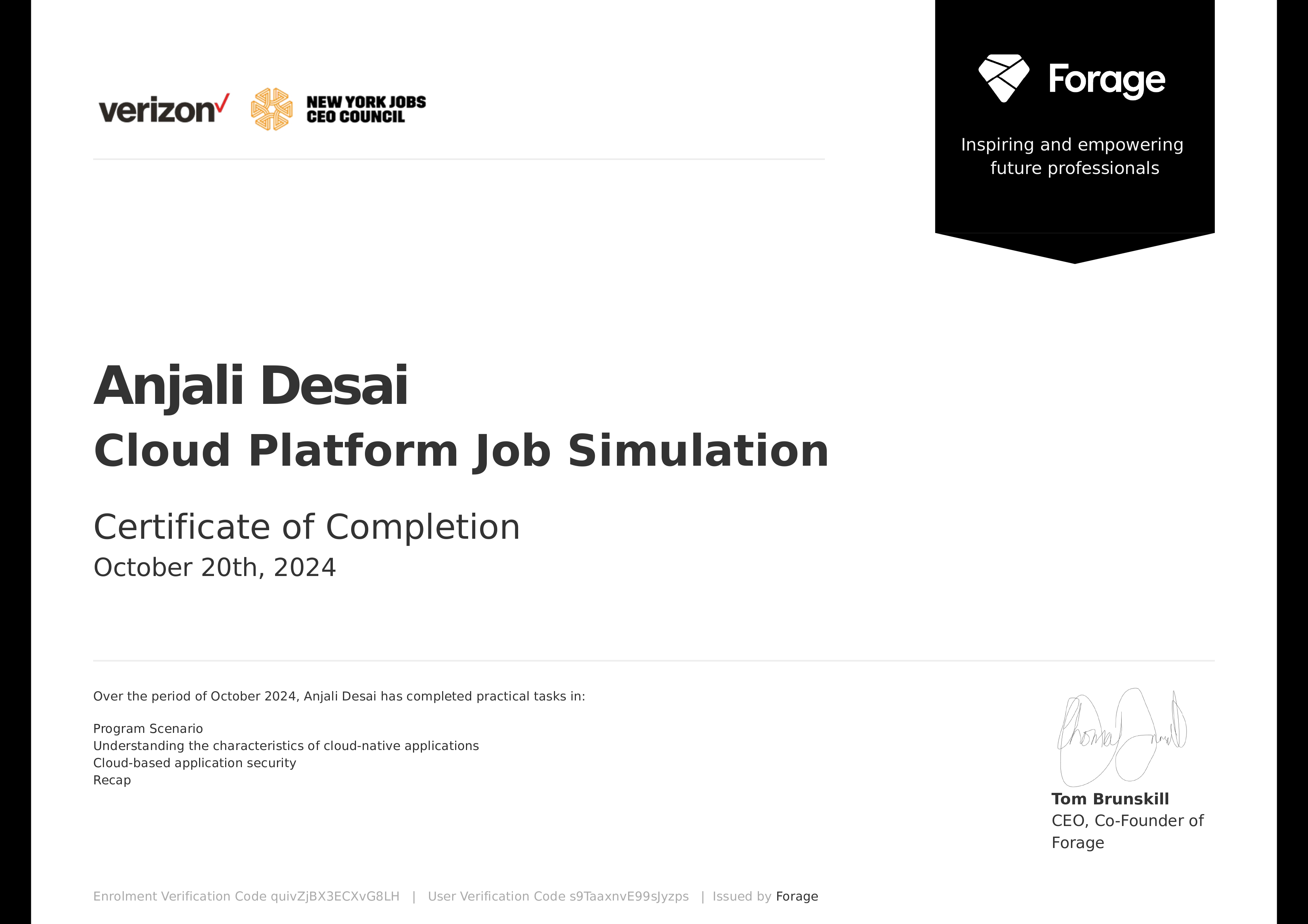 Verizon Cloud Platform Job Simulation
